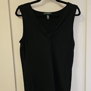 Ralph Lauren Black Wrap Tank Top Size L